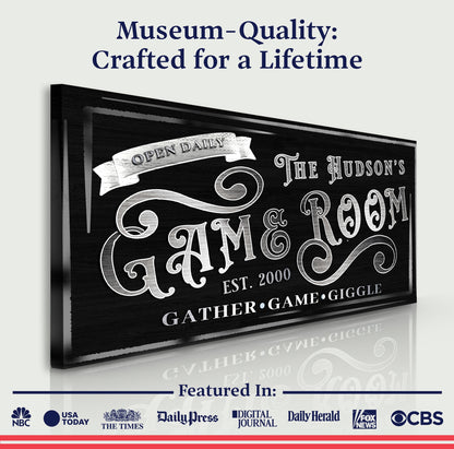 Personalized Game Room Sign II