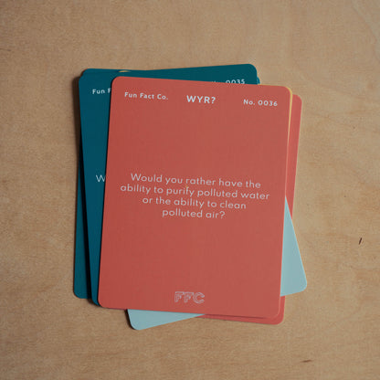 Would You Rather (From History) Card Game