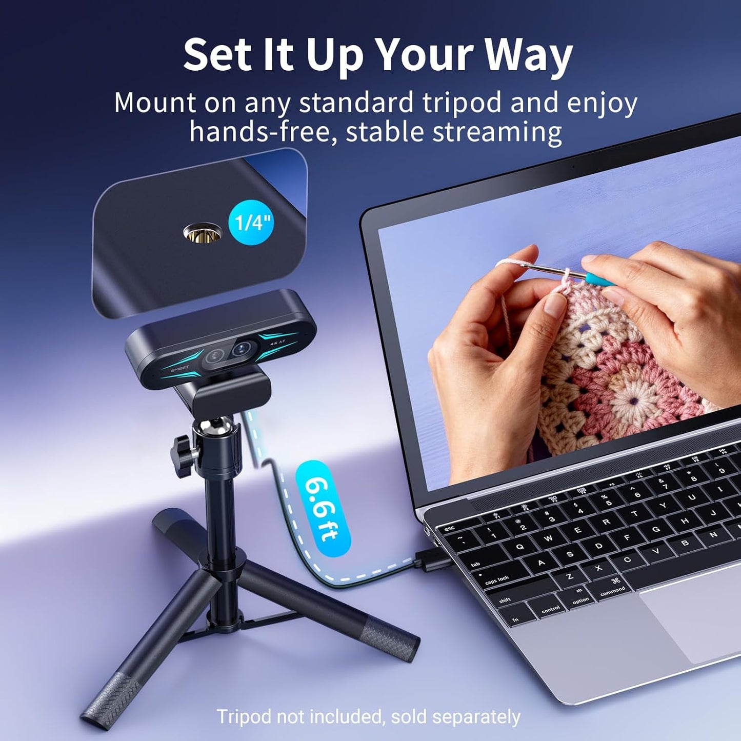 C60E Dual-Camera 4K Streaming Webcam